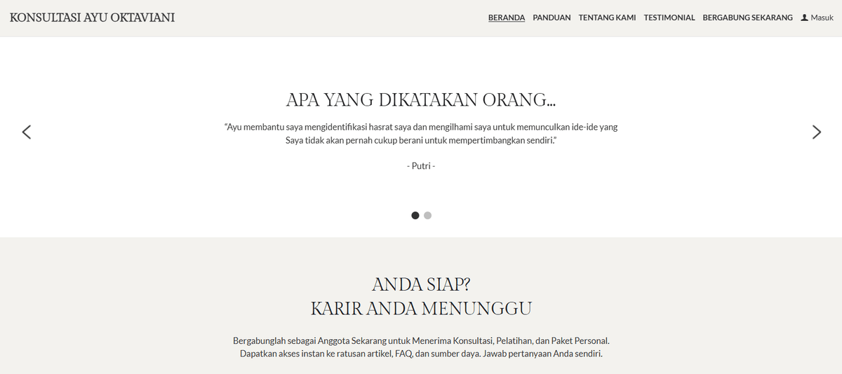 Templat Pelatih Startup dari Strikenly