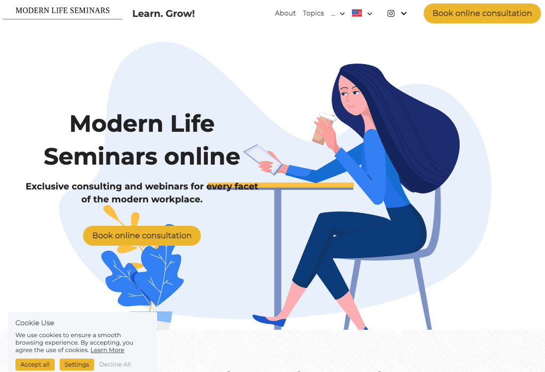 Site web du séminaire sur la vie moderne