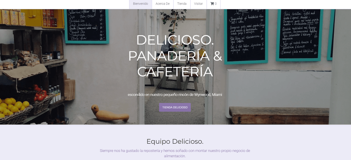 Plantilla de tienda minimalista