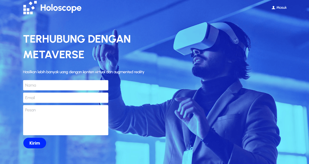 Template Holoscope dari Strikingly