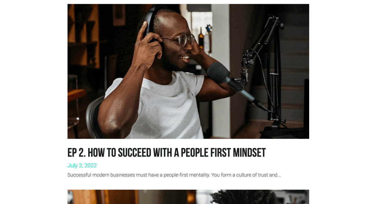 Templat Podcast dari Strikenly