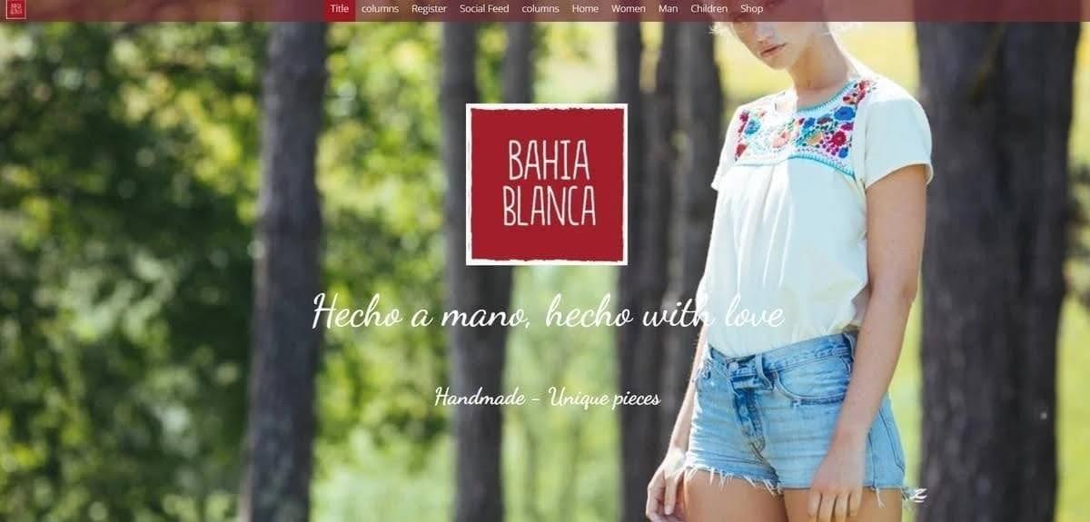 Website Bahia Blanca dari Strikingly