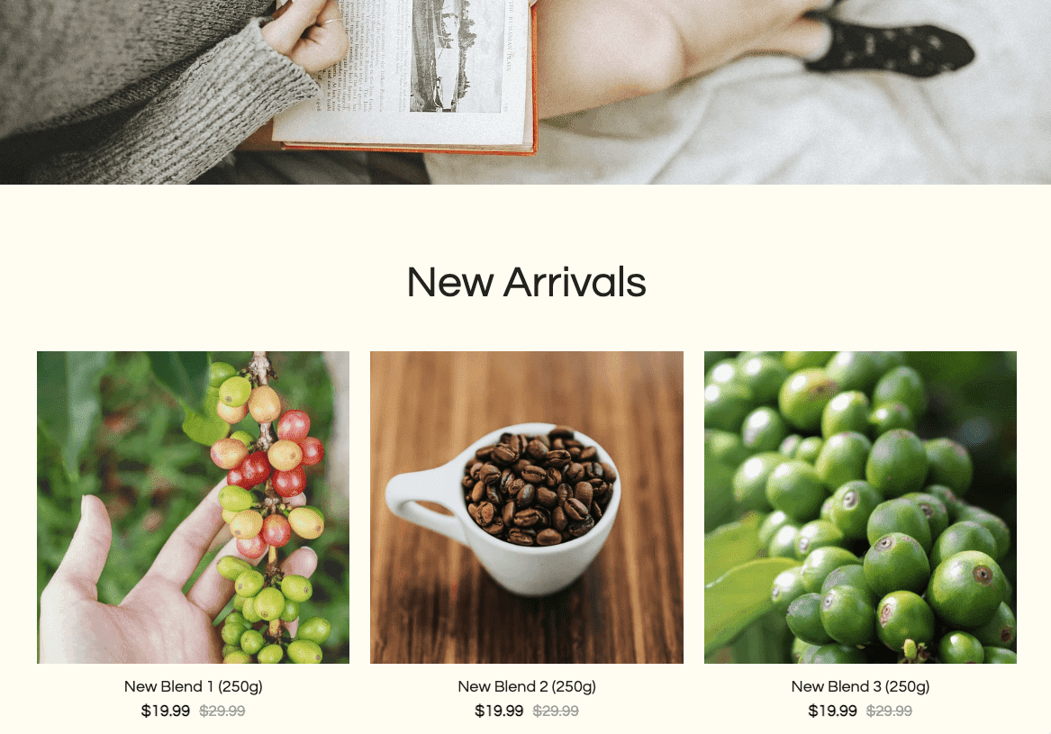 Plantilla CosmoBrew de Strikingly