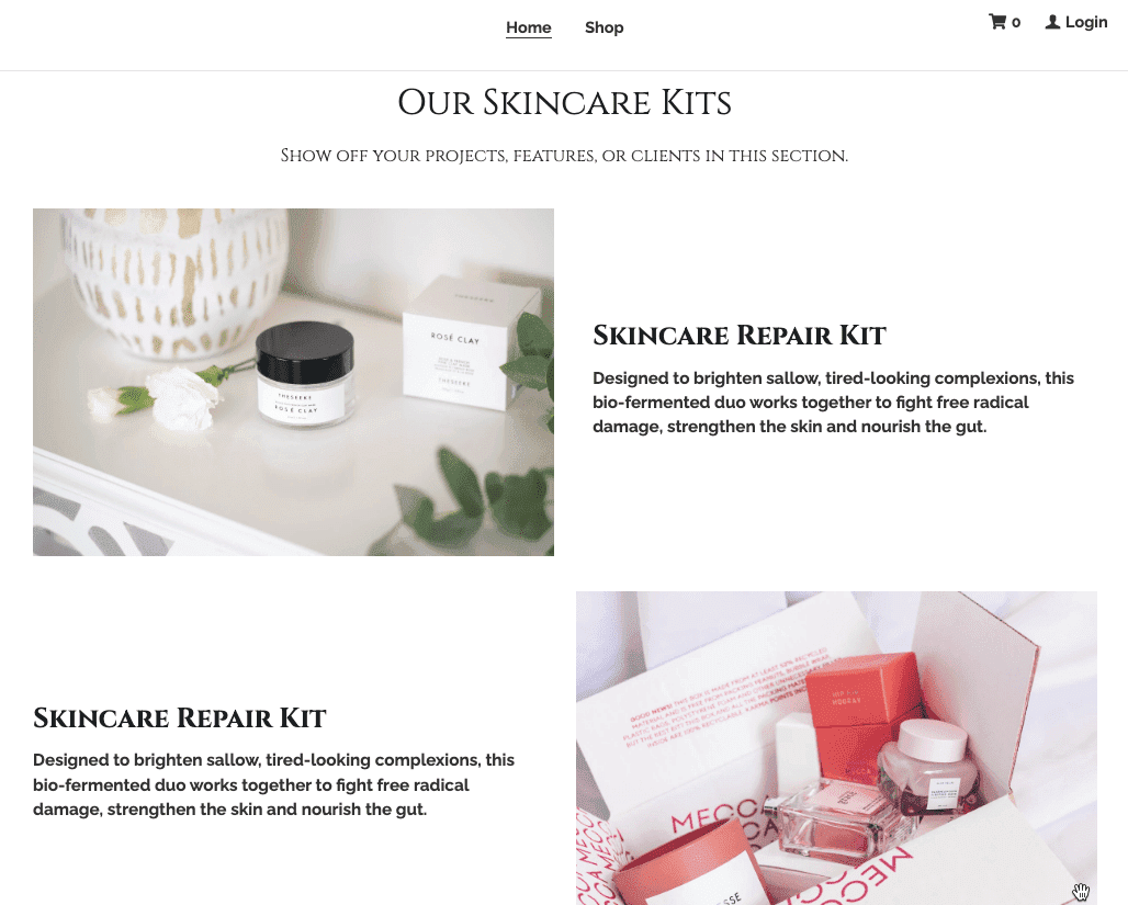 Templat Toko Online Kotak Misteri