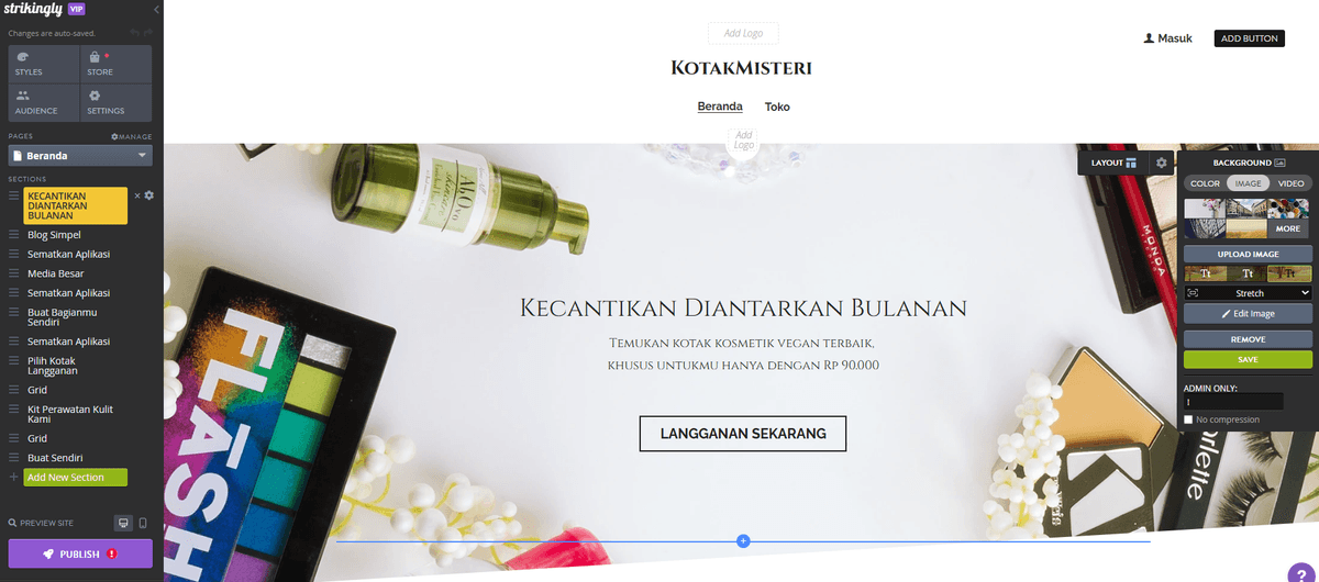 Editor Situs Web yang Menarik