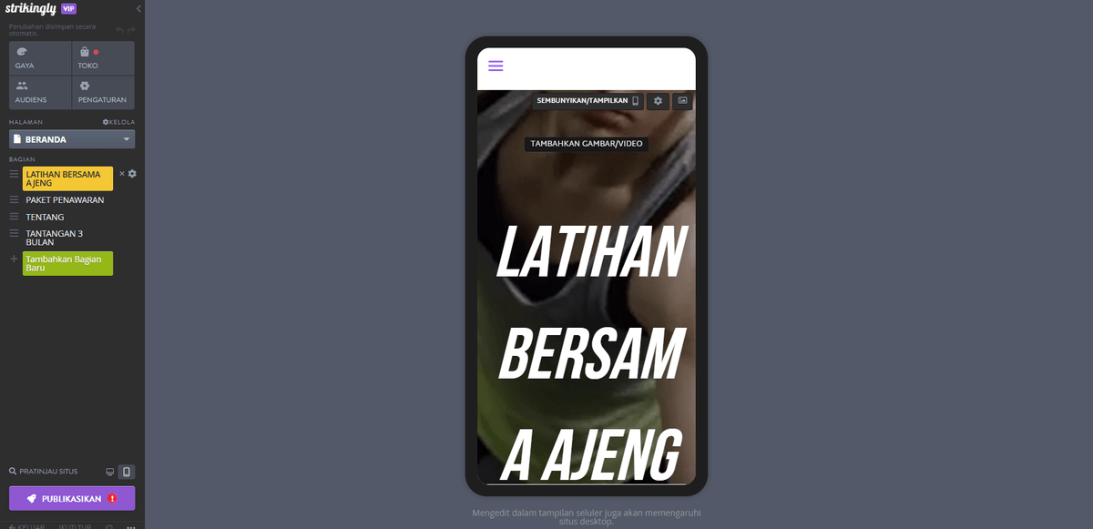 Fitur Template Website Strikingly untuk SEO dan Peningkatan Pengalaman Pengguna - Responsif terhadap Mobile