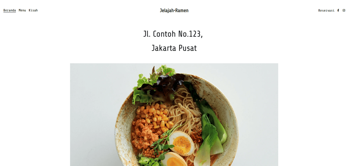 Templat Blog Jelajahi Makanan Ramen