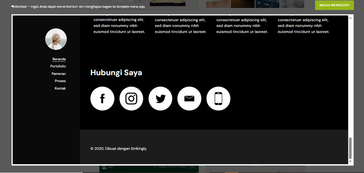 Bagaimana Strikingly Dapat Membantu Pengembangan Profesional - Integrasi dengan Media Sosial