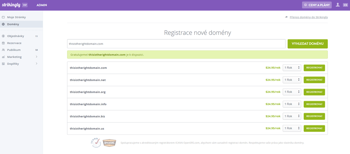 Pozoruhodně vlastní doména