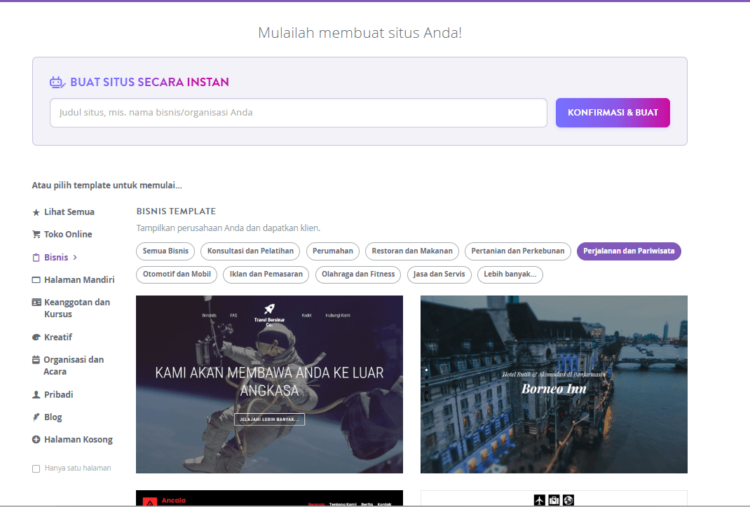 Alat Terbaik untuk Freelancer - Alat Situs Web dan Desain - Menakjubkan: Bangun Situs Web Cantik dalam Hitungan Menit - Pilih Template