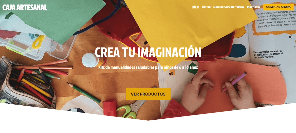 Plantilla para caja de manualidades