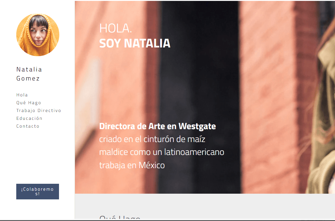 Plantilla elegante de Strikingly