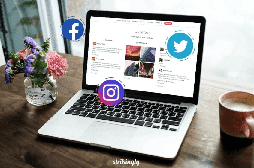 Sección de feeds sorprendentemente sociales