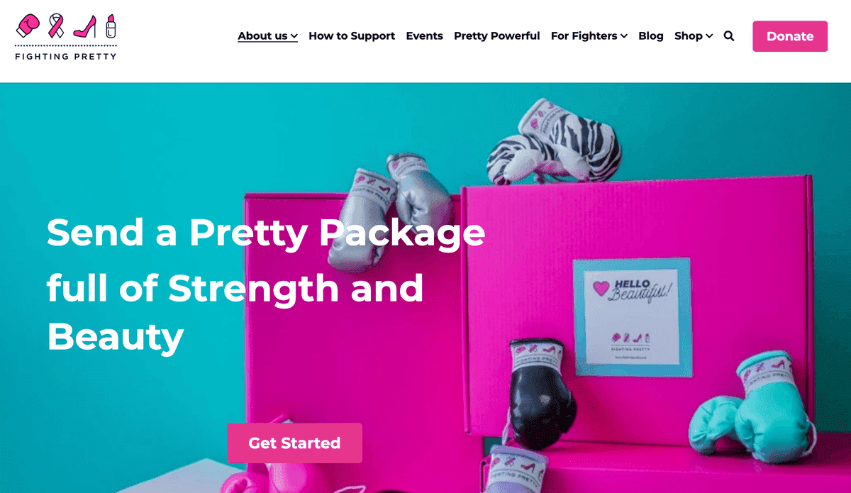 Diseño de empaquetado de Fighting Pretty
