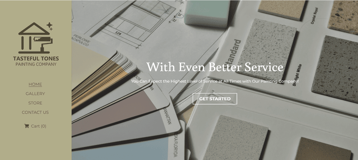 Plantilla de tonos de buen gusto de Strikingly