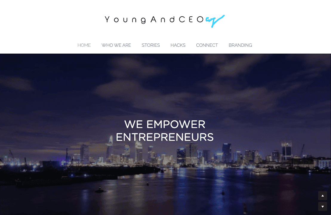 Desain Logo untuk CEO Muda dan Terkemuka