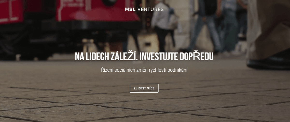 Šablona MSL Ventures od Strikingly