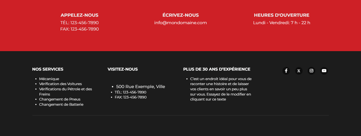 Modèle de mécanicien