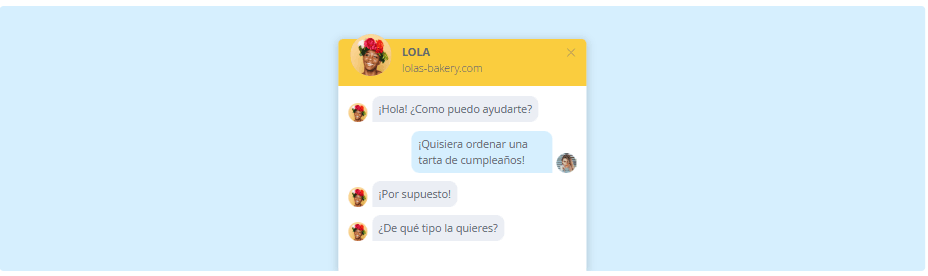 Función de chat en vivo sorprendente