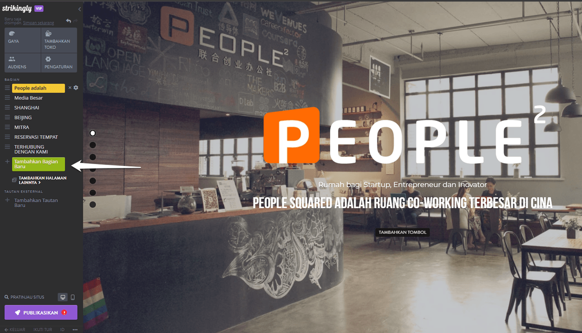 Bagaimana Anda Menambahkan Seni Vektor ke Situs Web yang Mencolok - Tambahkan Bagian Baru atau Edit Bagian yang Ada