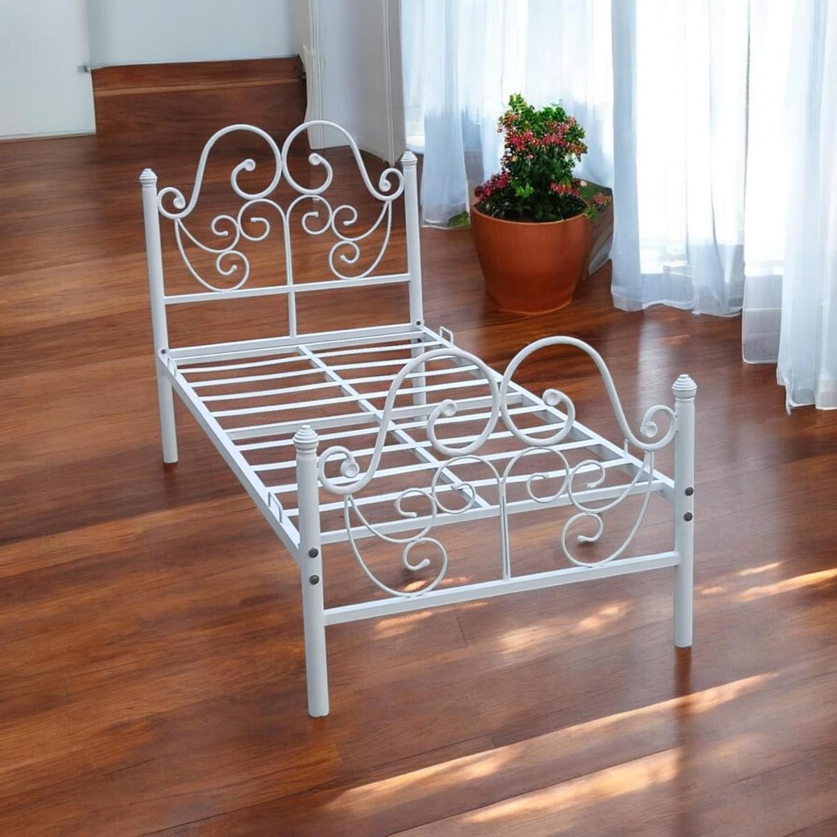 Stylish vintage metal beds