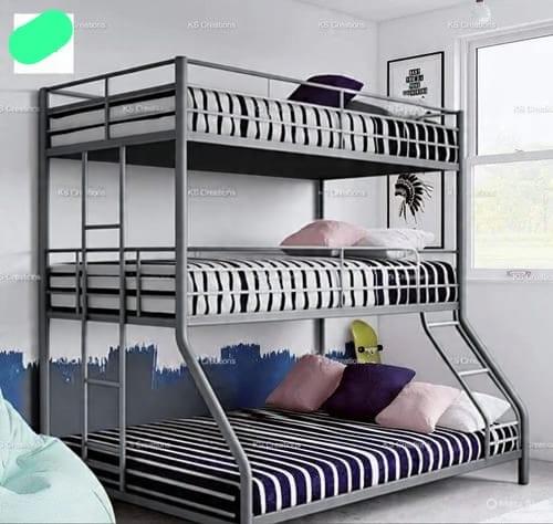 Triple Contemporary Metal Bunk Beds