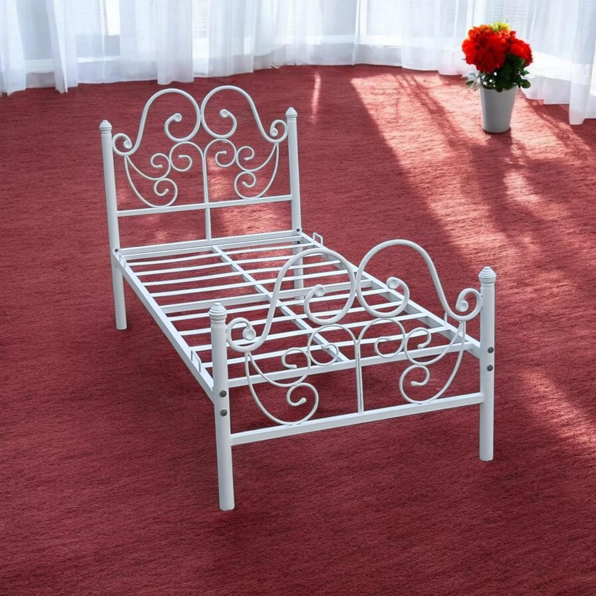 Stylish vintage metal beds