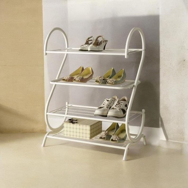 White duck style shoe rack