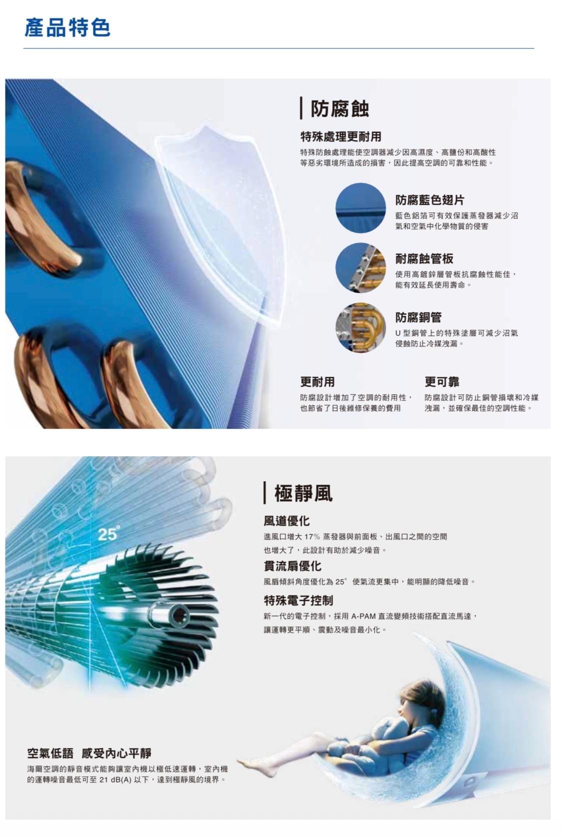 6-9坪 R32 變頻分離式冷暖 HAC-P55HB / HAS-P55HB