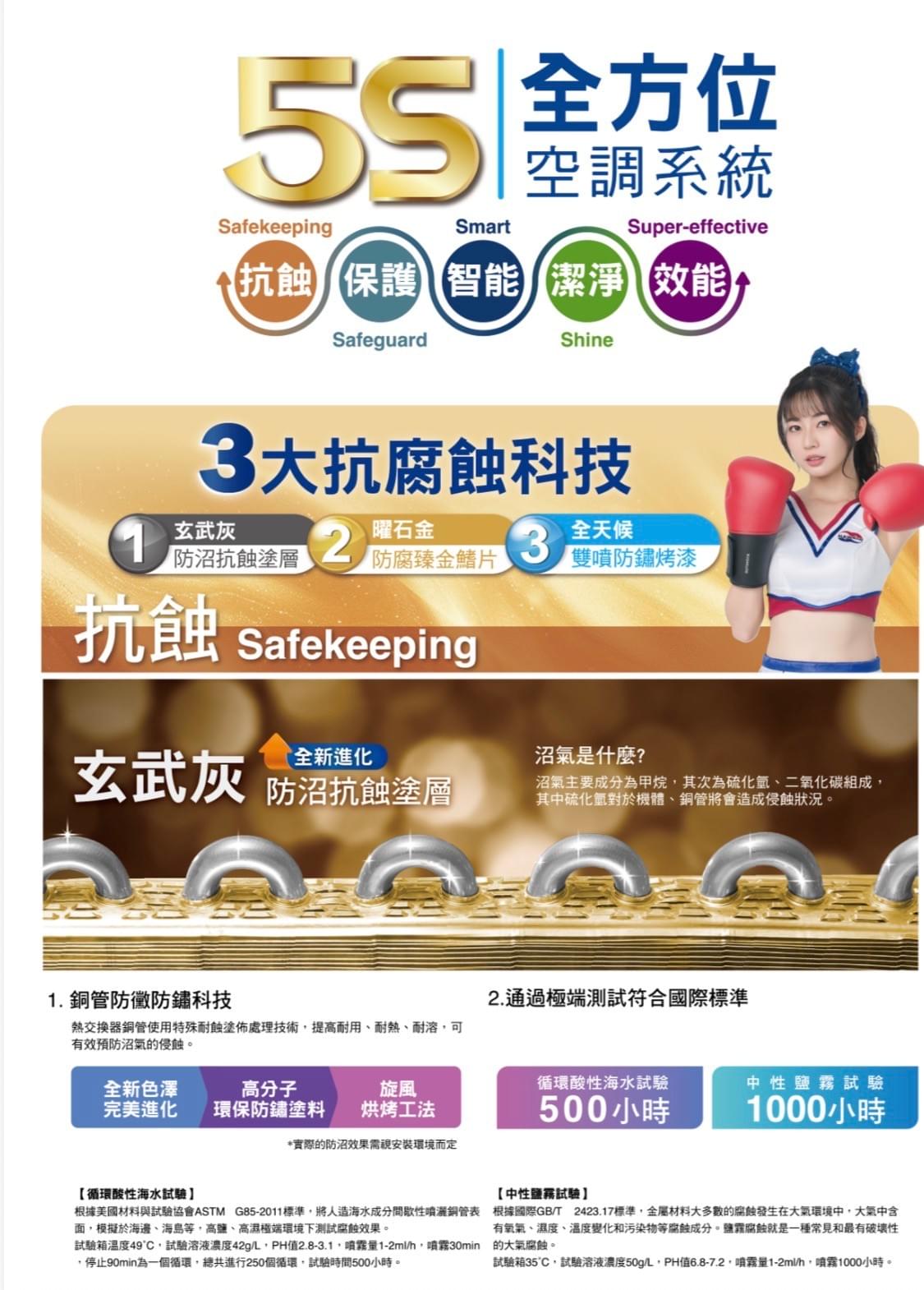 華菱冷氣BHI-36KIGSH(室內機)、BHO-36KIGSH(室外機)