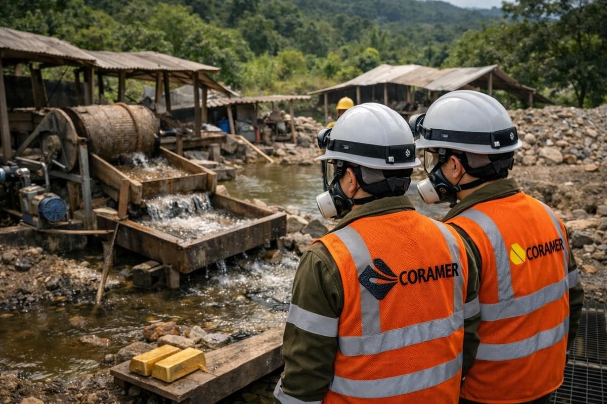 In CORAMER EIRL, we offer a comprehensive approach in the exploitation of precious metals, including the extraction, processing, and marketing of gold and silver. Our highly qualified technical team ensures regulatory compliance and sustainability at every stage of the process. Our services We are a company specialized in the exploitation of precious metals, mainly gold and silver. We have a qualified technical team and a business vision focused on process optimization, regulatory compliance, and the sustainability of our mining operations. ,, GIVE ME MODERN IMAGES OF GOLD AND SILVER BARS, AND MAKE THE DISTRIBUTION IN THE BEST WAY