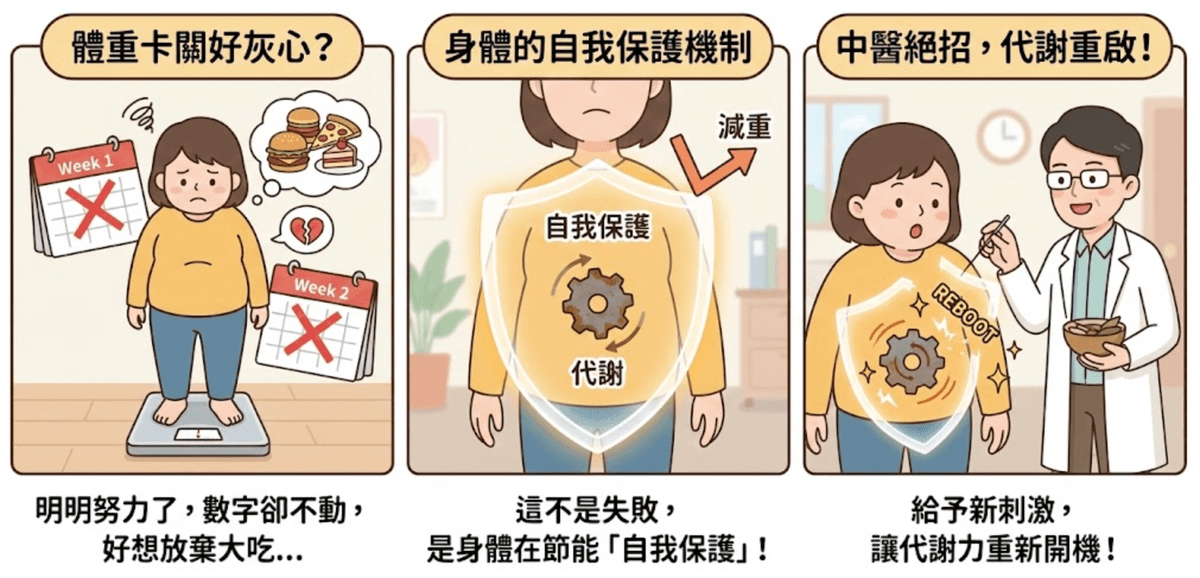 本師堂中醫教你突破減重停滯其三招