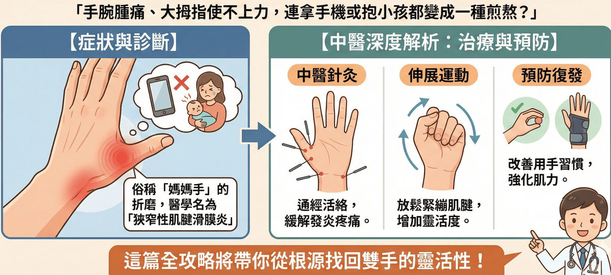 本師堂媽媽手診斷與治療分析圖