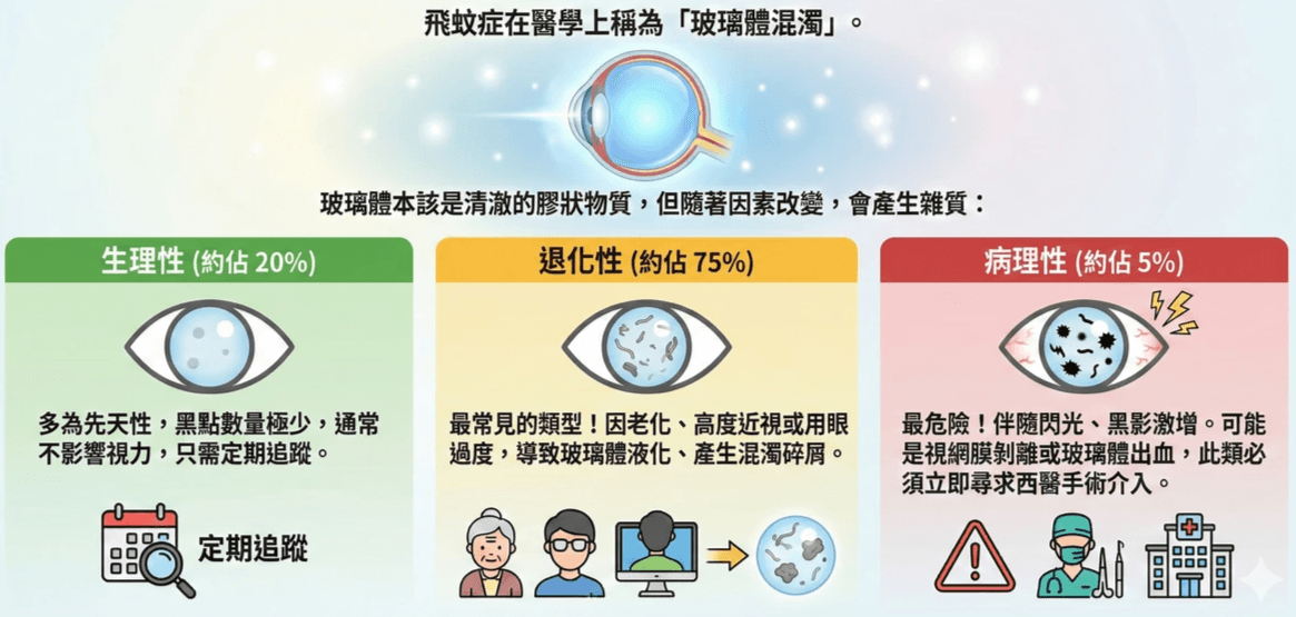 飛蚊症成因圖解