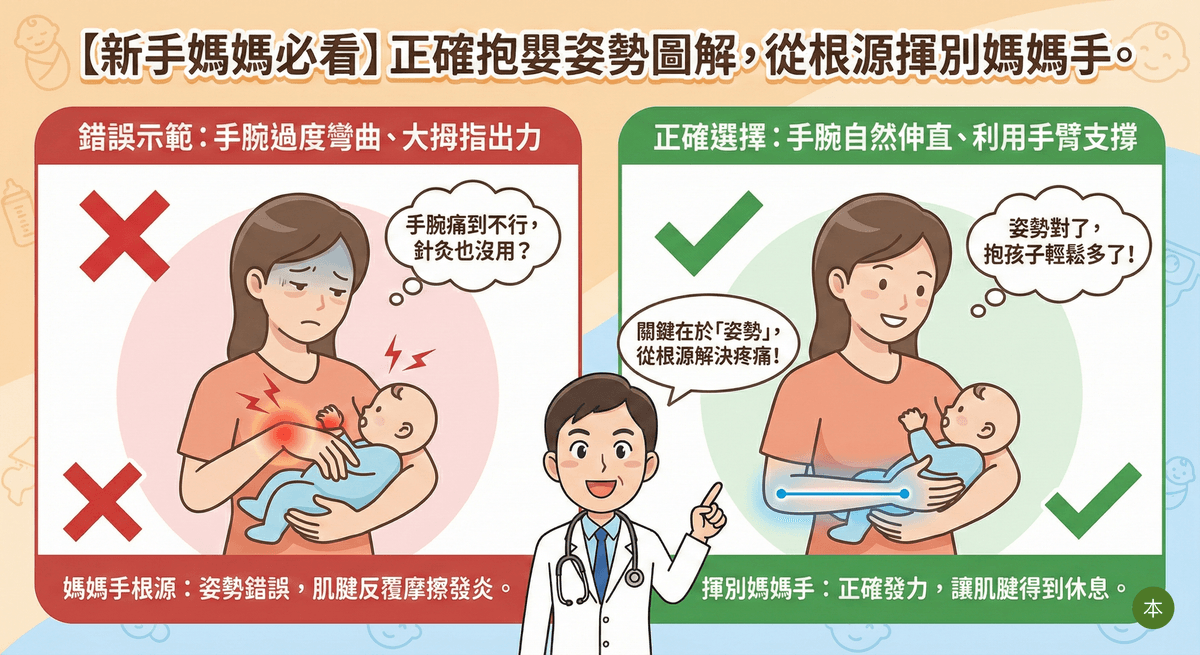 正確抱小孩方式圖解，從根源揮別媽媽手