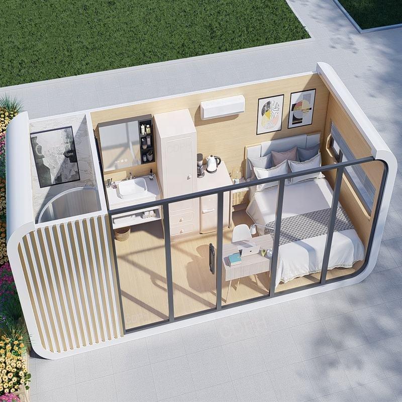 Luxury Prefabricated House Modular Prefab Tiny Homes Container 