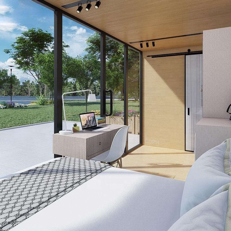 Luxury Prefabricated House Modular Prefab Tiny Homes Container 