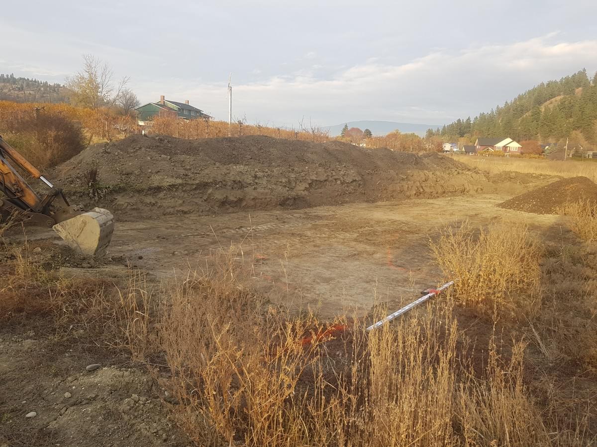 new drain field preparation