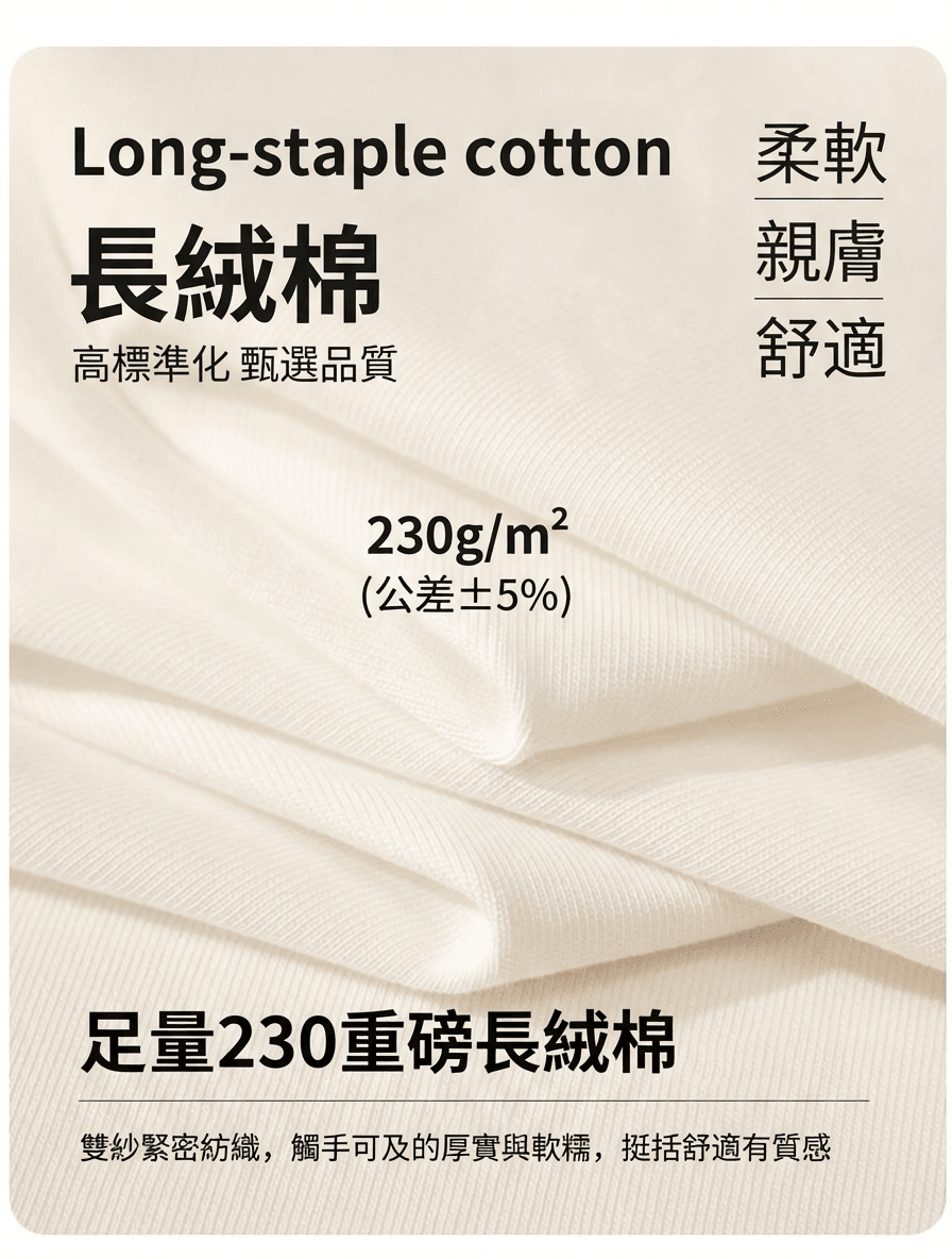 純棉圓領打底長袖T恤