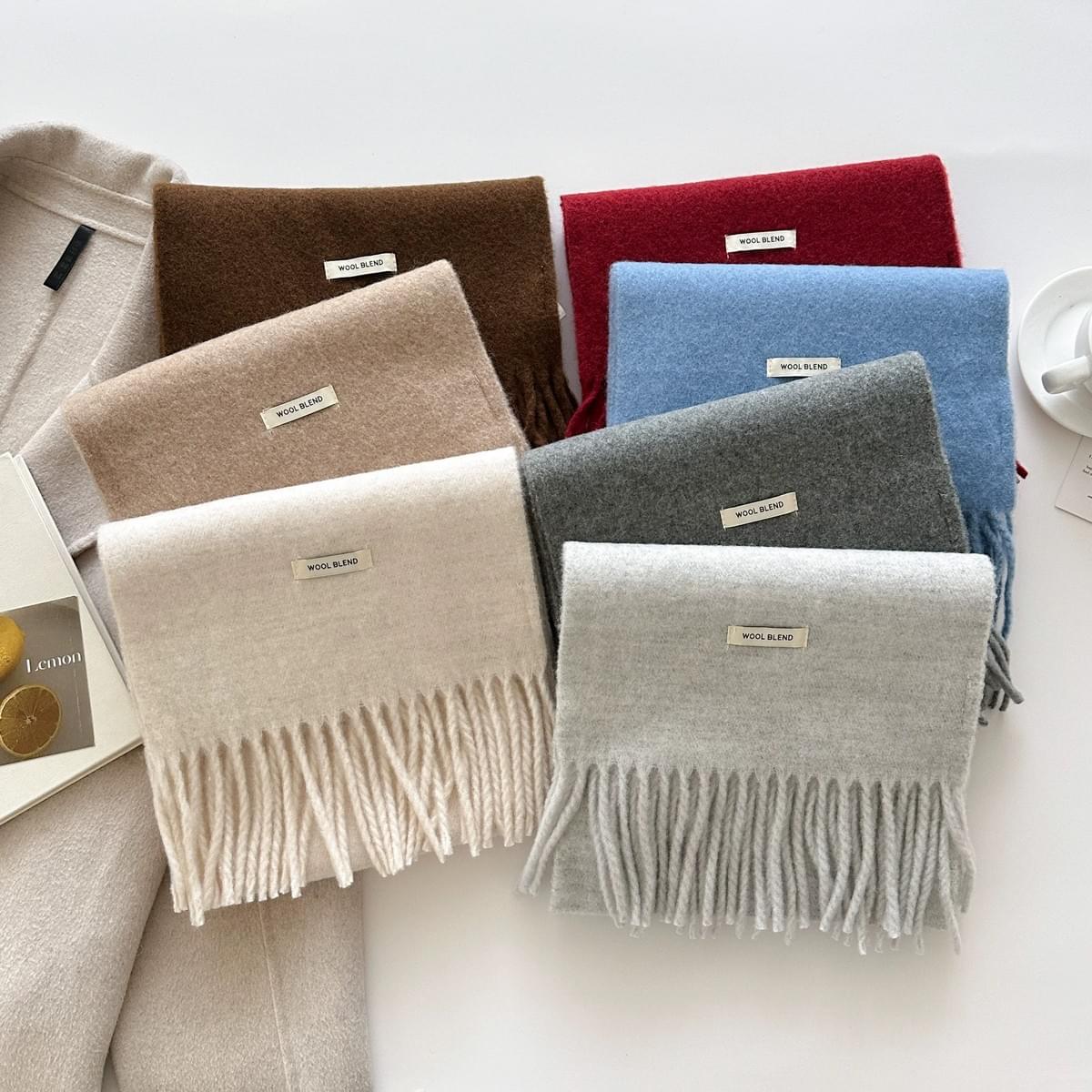 高級氛圍感厚針織圍巾