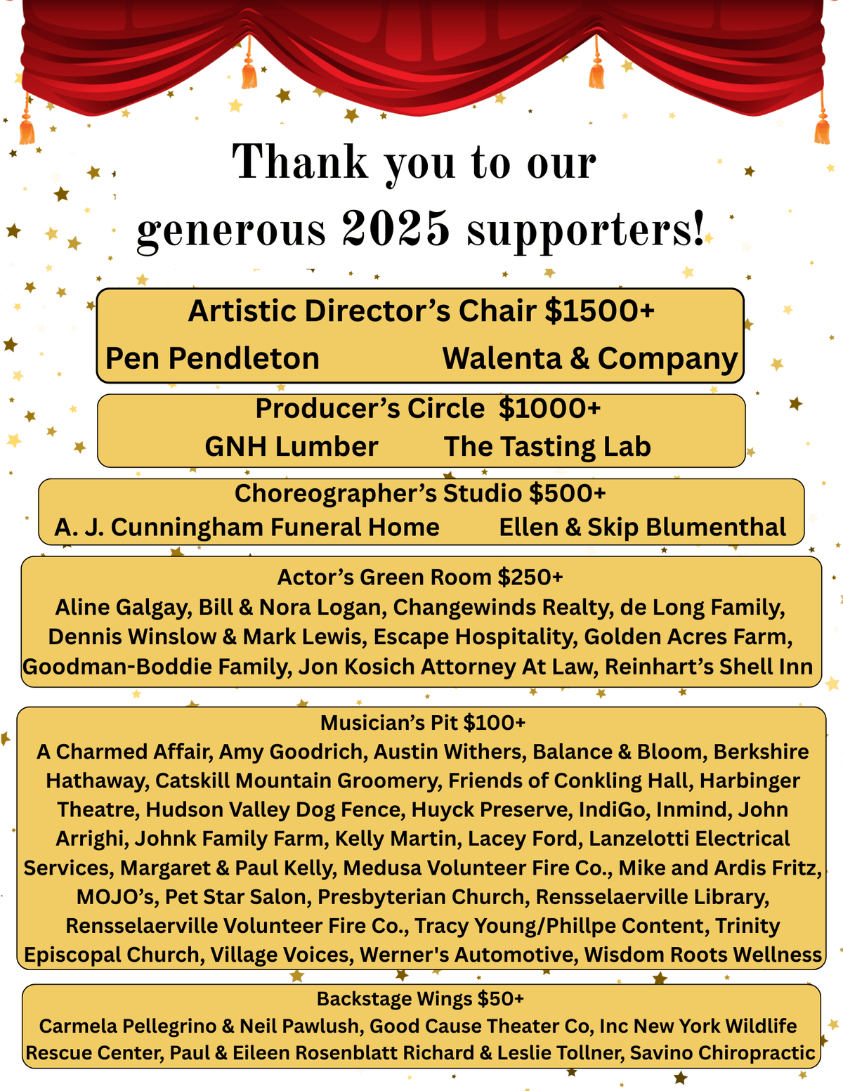 Support local talent and enjoy captivating performances in the heart of the Helderberg Hilltowns. Experience the Magic of Live Theatre non-profit community theatre company in the rural Helderberg HIlltowns of Albany County, NY