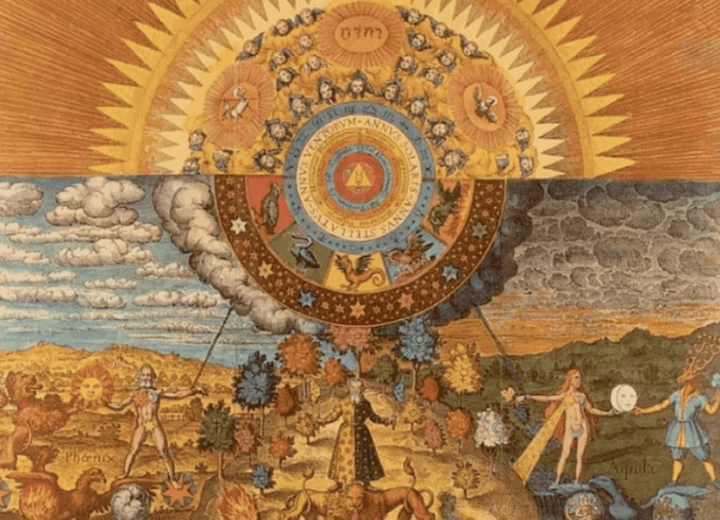 Tableau qui sépare l'homme, le masculin d'un côté, de la femme, le féminin, de l'autre