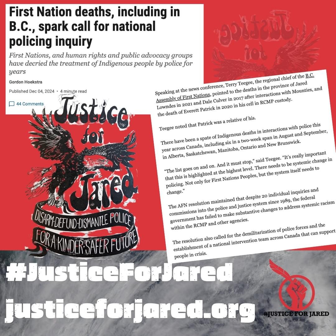 First Nation deaths, including in B.C., spark call for national policing inquiry.  First Nations, and human rights and public advocacy groups have decried the treatment of Indigenous people by police for years