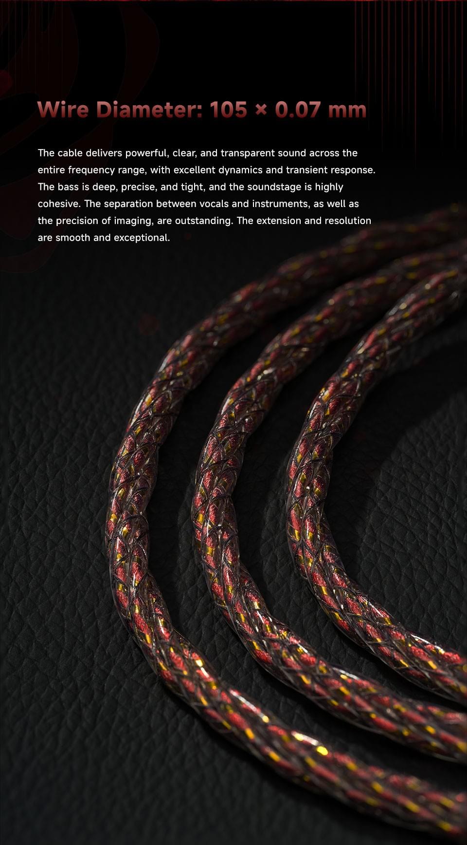 CVJ MOON Pluto Earphones Cable OFC Silver Plating and Gold Plating 4.4mm 0.78mm 2Pin Upgrade Cable