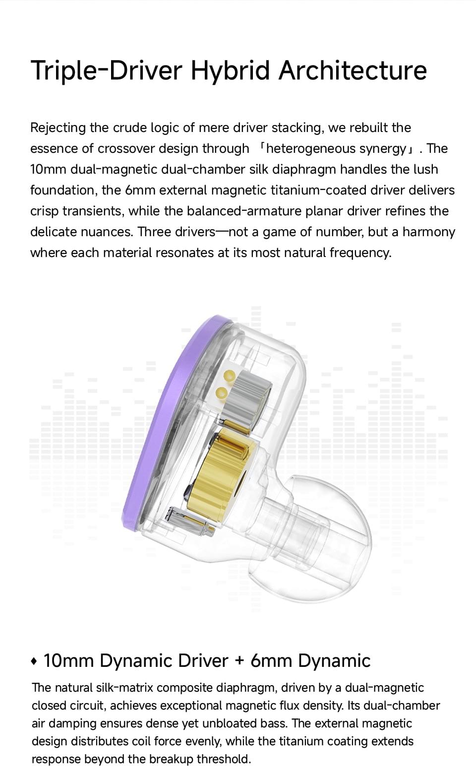 CVJ NOZOMI 2DD+1PD New Planar In-Ear Earphones Interchangeable Panel Nozzle 3 Unit