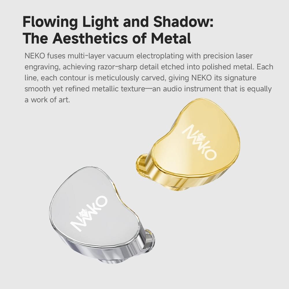 CVJ Neko In-Ear Earphones Metal Alloy Shell Dynamic Coil 3.5mm Single End 4.4mm Balanced Plug