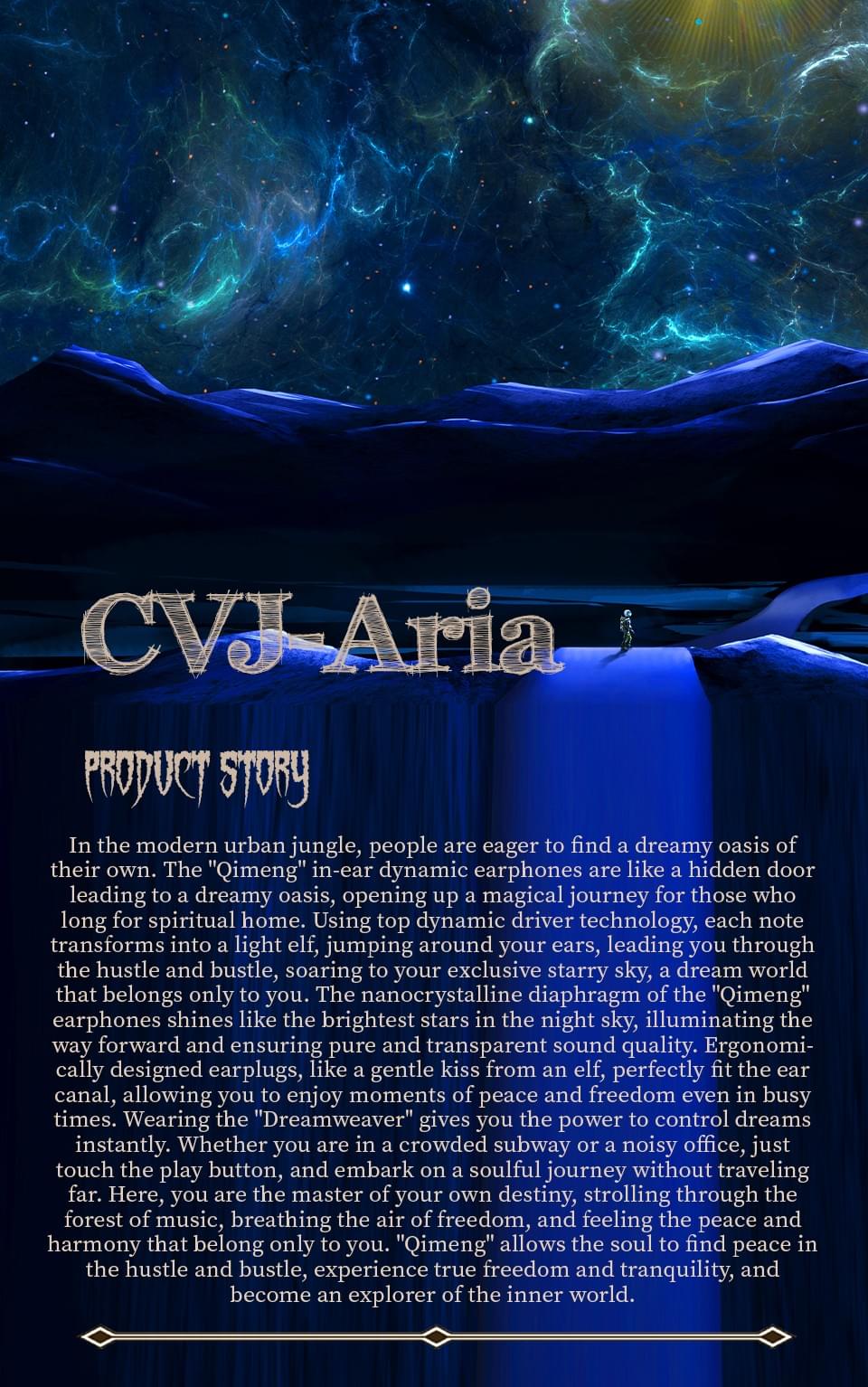 CVJ ARIA 10mm High Performance Nano-Crystal Coated DD IEMs Hifi Earphones with Detachable Cable