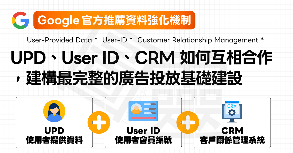 【提升用戶辨識】UPD、User ID、CRM 有什麼不同？他們如何互相合作，建構最完整的廣告投放基礎建設