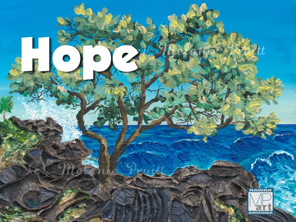 Acrylic painting of Makuu point Hawaii