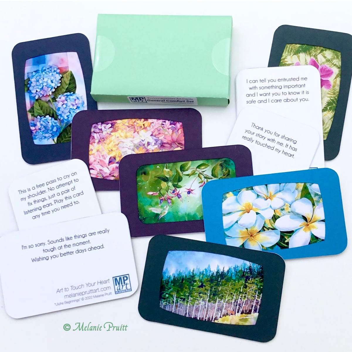 Words of comfort art cards